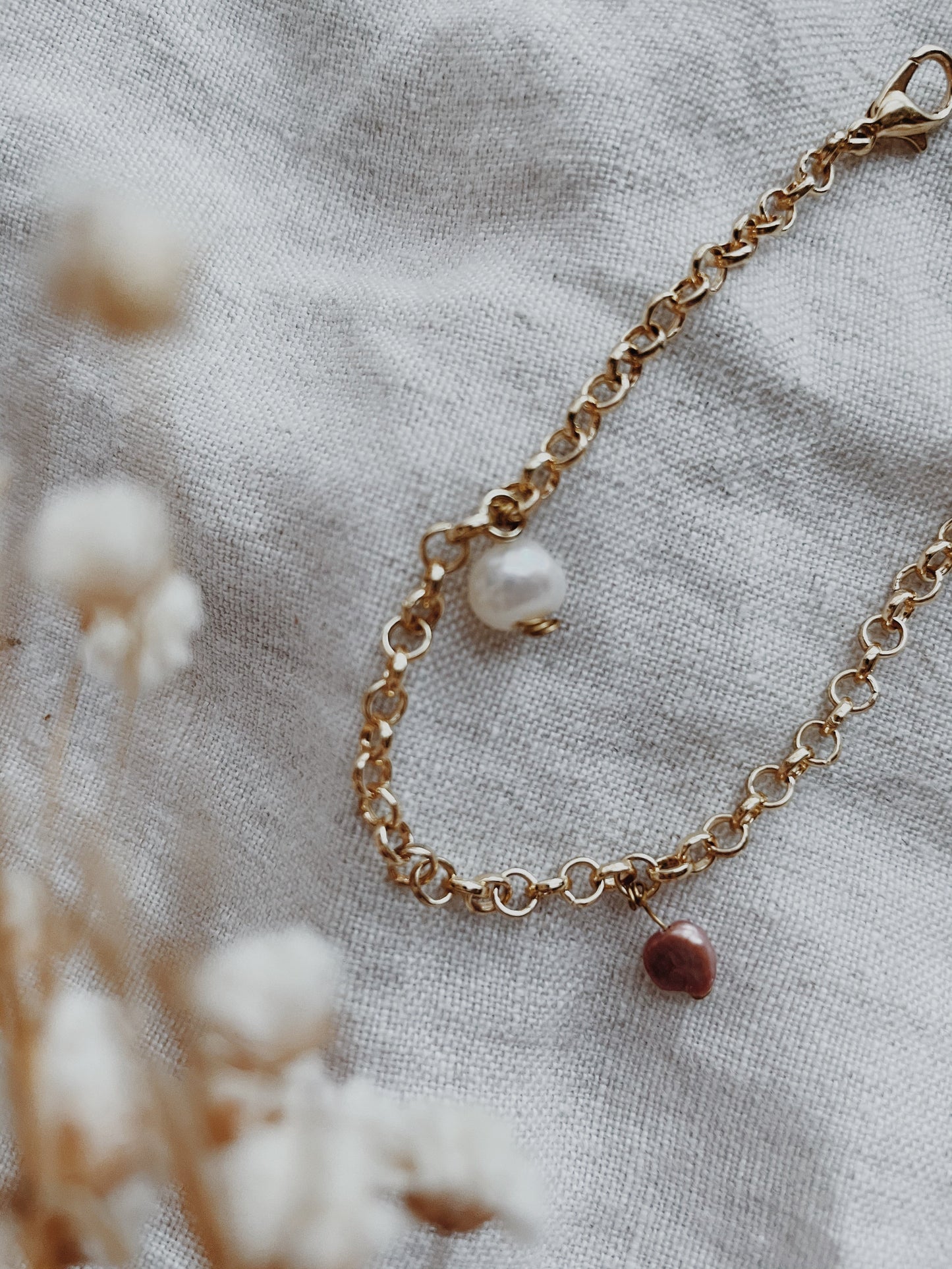 Pearl Charm Bracelet