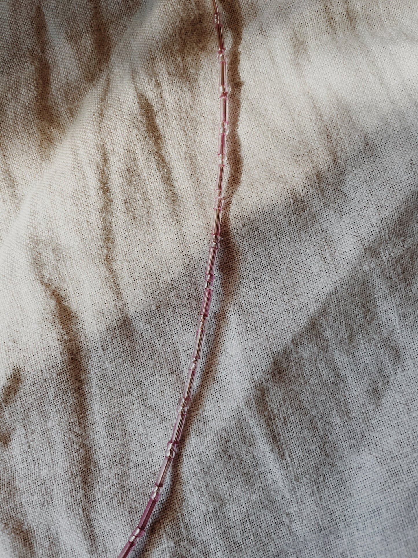 Pastel Pink Bead Necklace