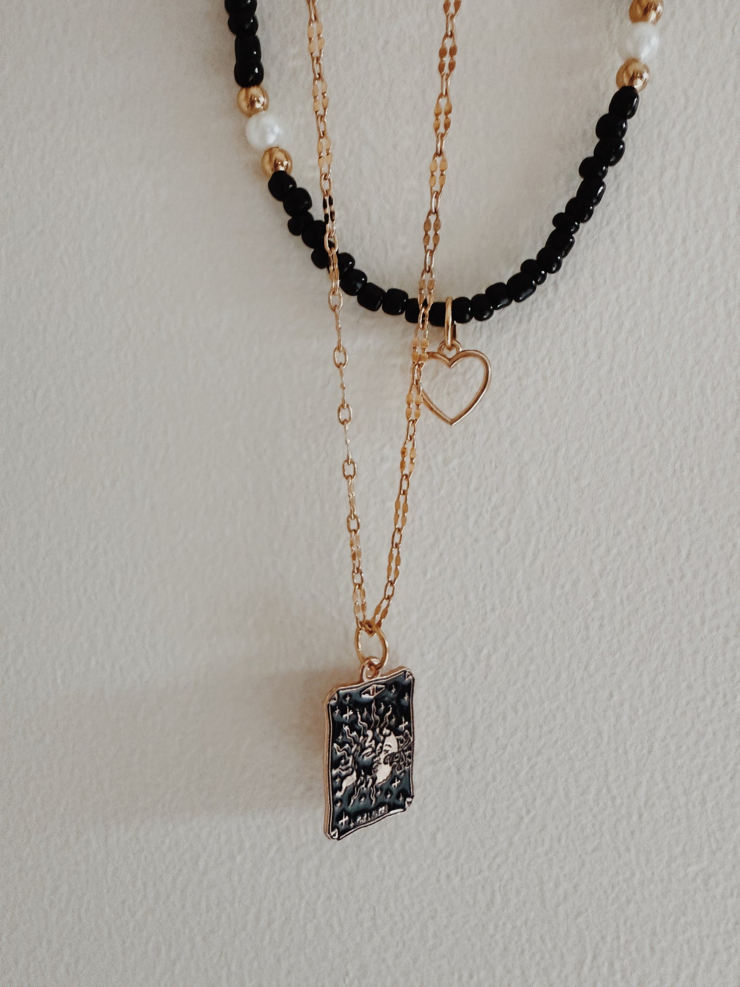 Tarot Charm Layered Necklace
