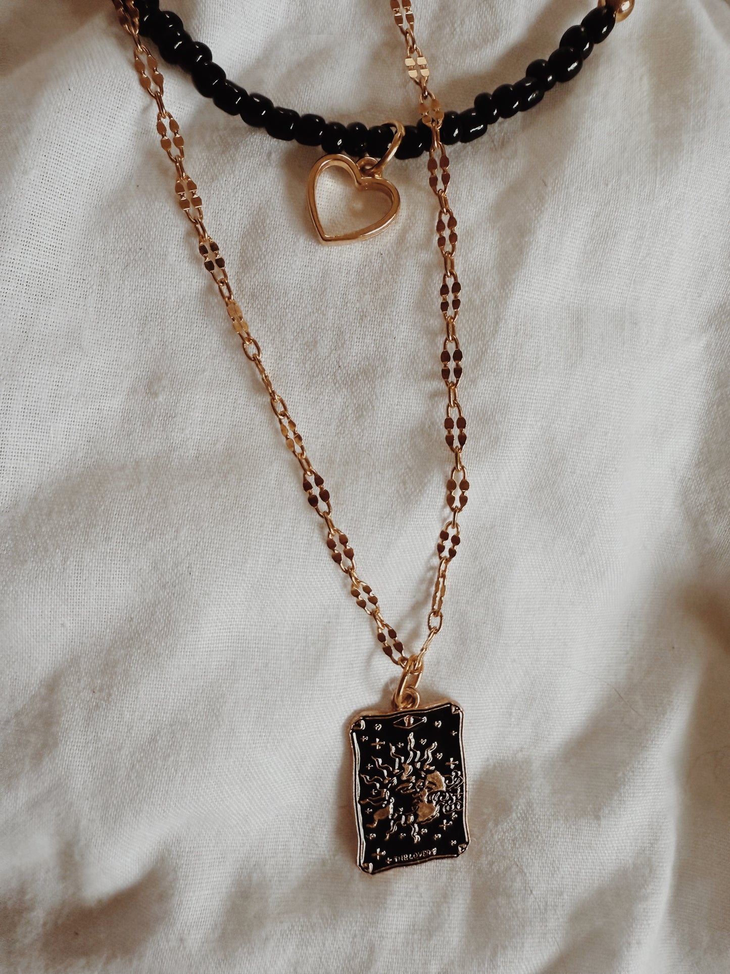 Tarot Charm Layered Necklace
