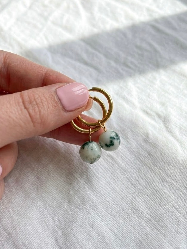 Agate Hoops