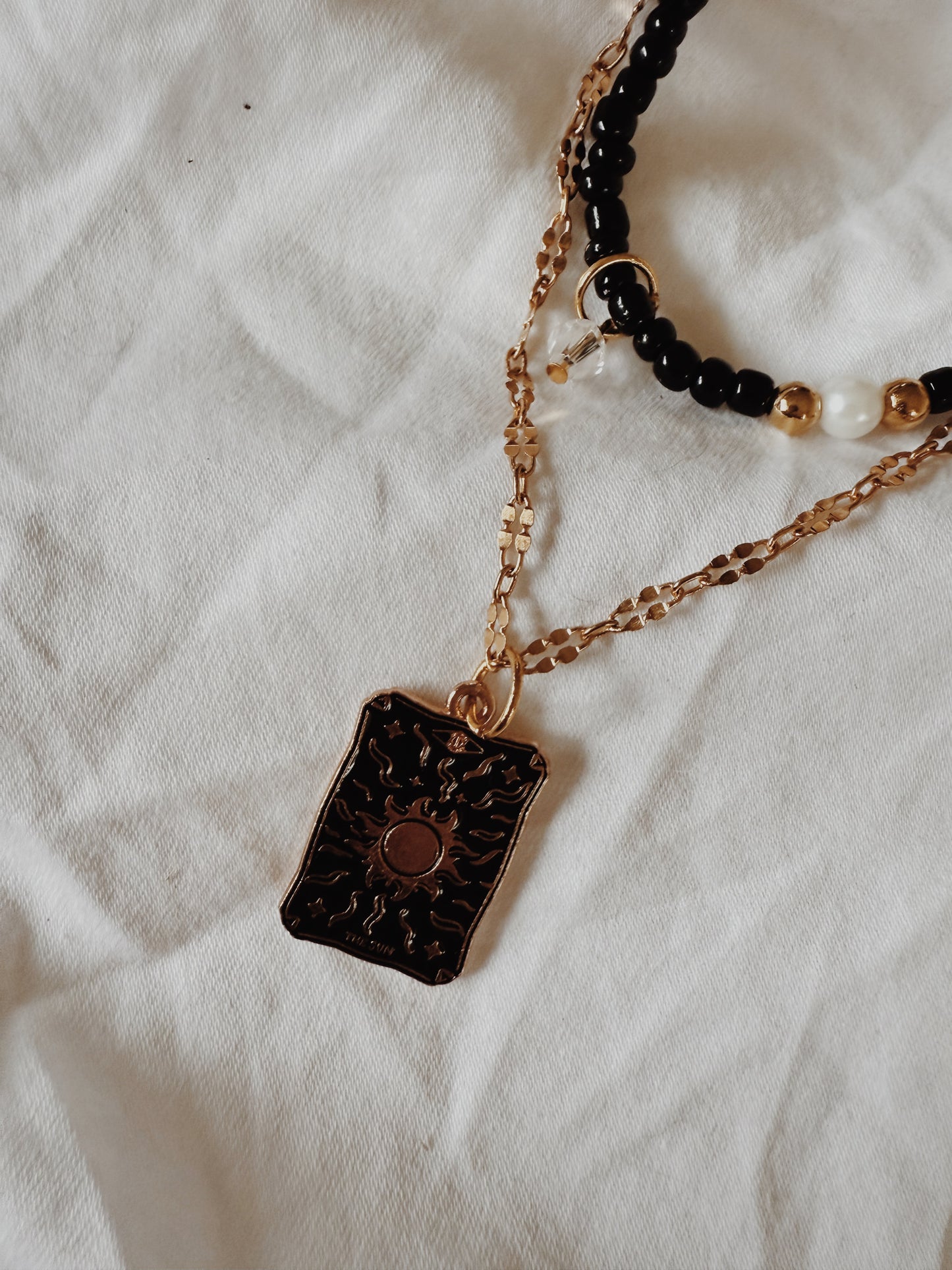 Tarot Charm Layered Necklace