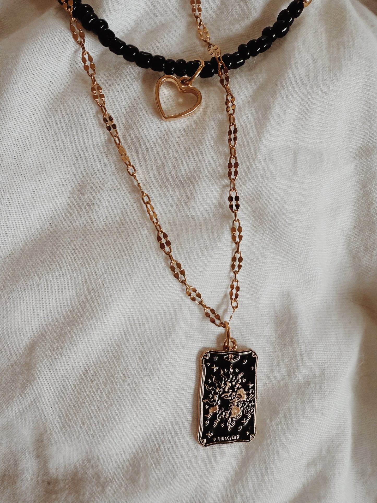 Tarot Charm Layered Necklace