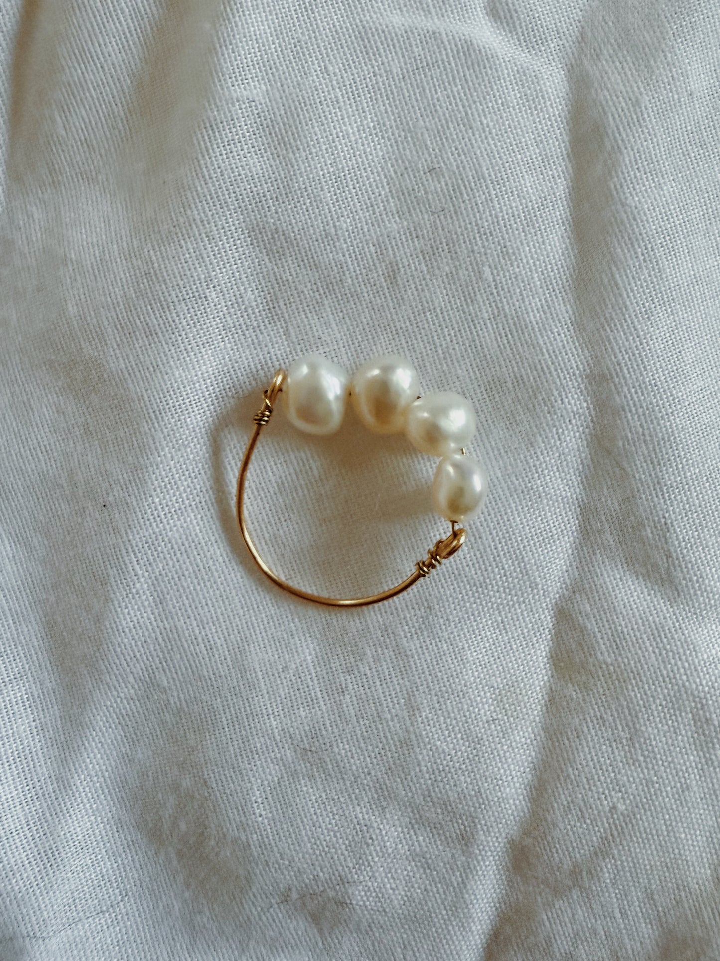 Pearl Wire Ring
