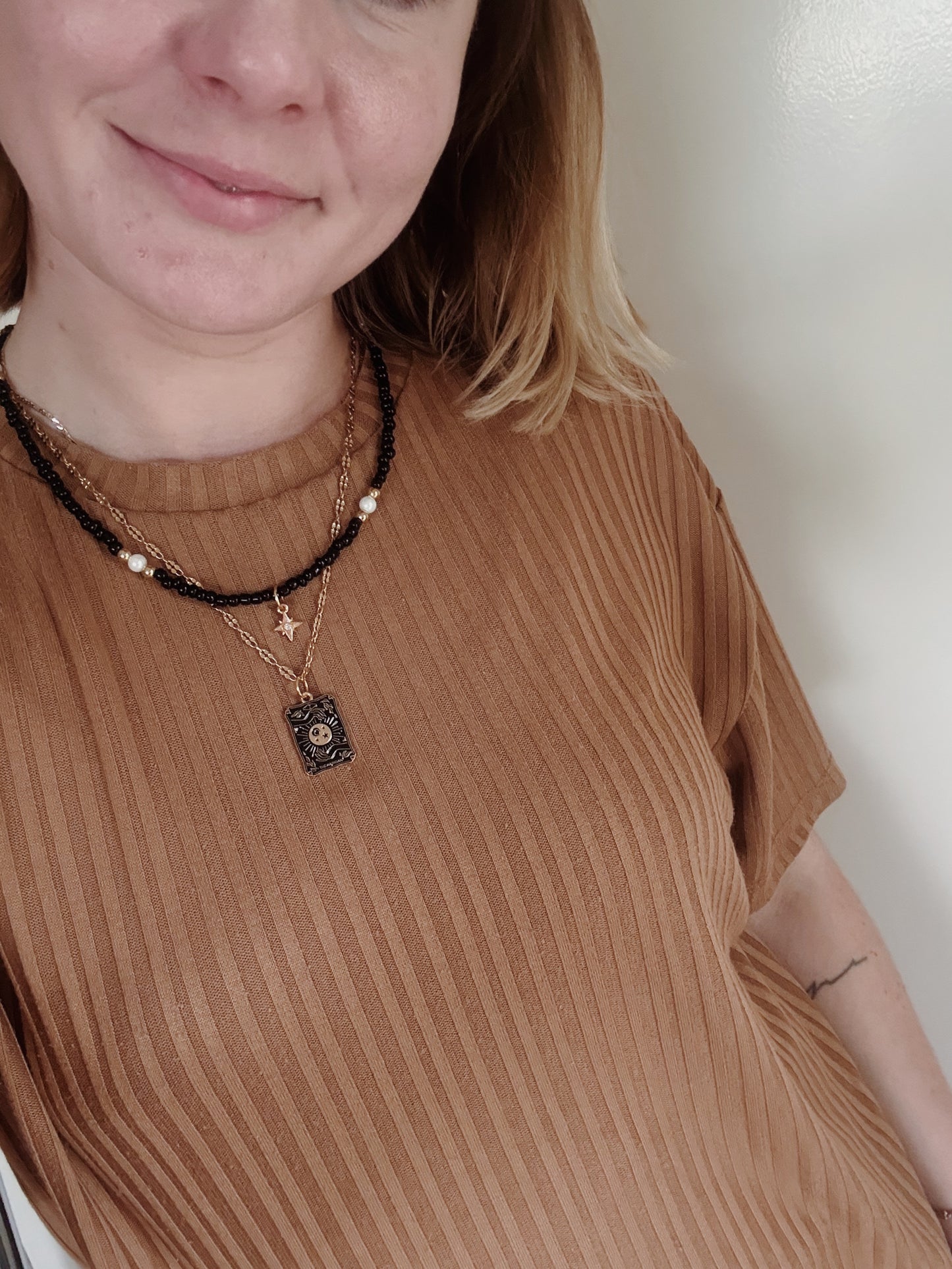 Tarot Charm Layered Necklace