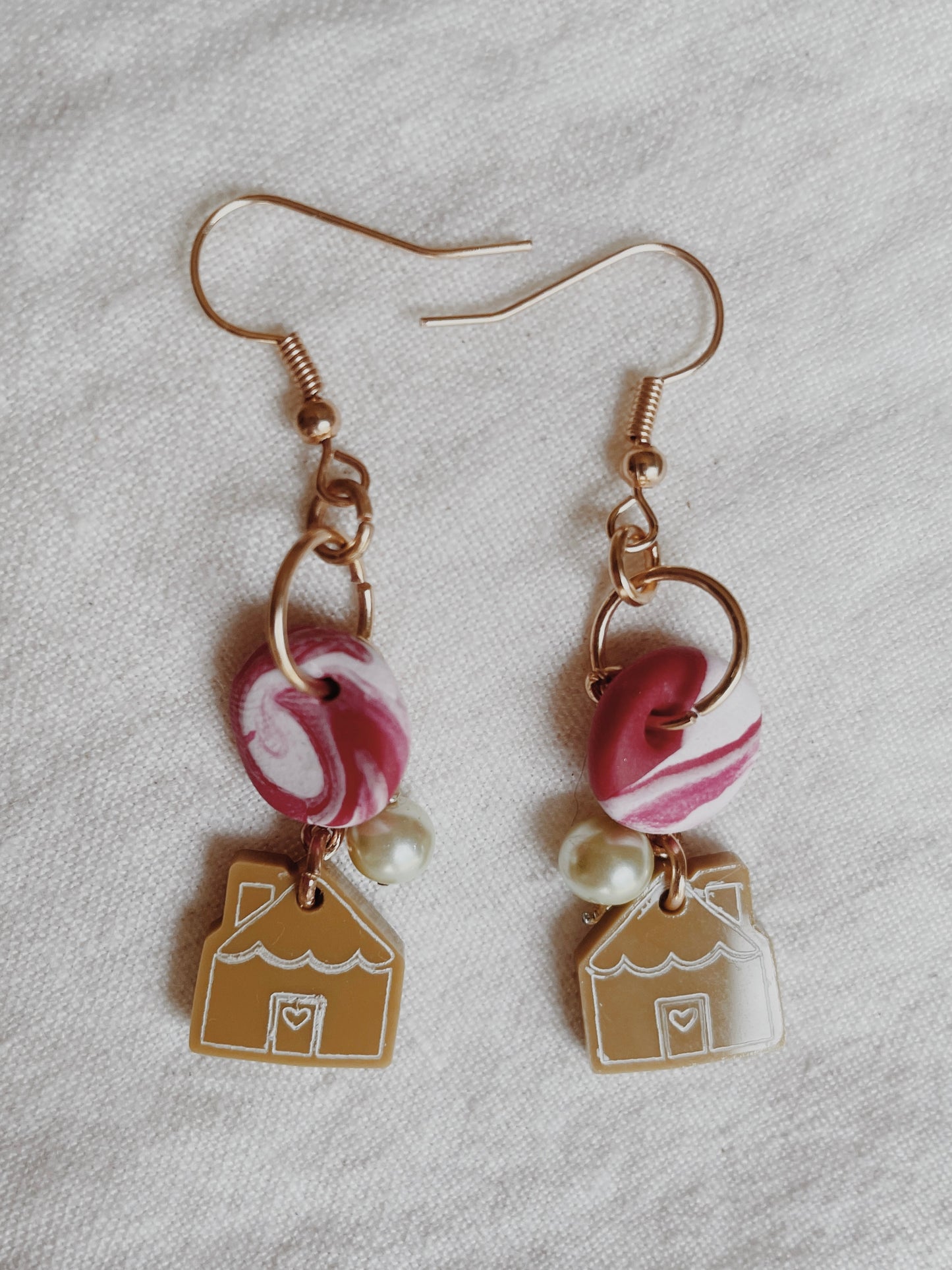 Gingerbread House Earrings