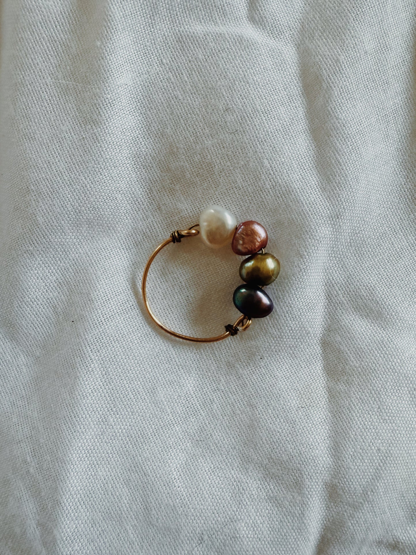 Pearl Wire Ring