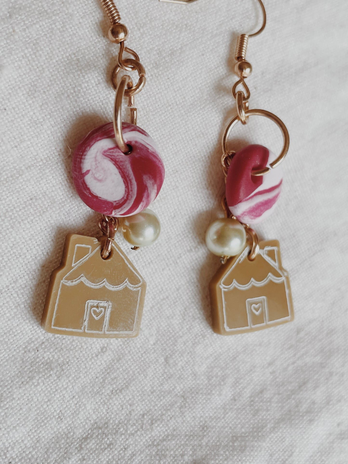 Gingerbread House Earrings