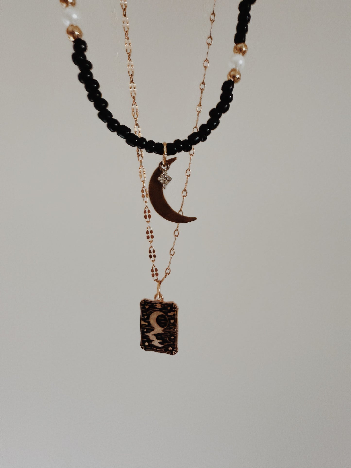 Tarot Charm Layered Necklace