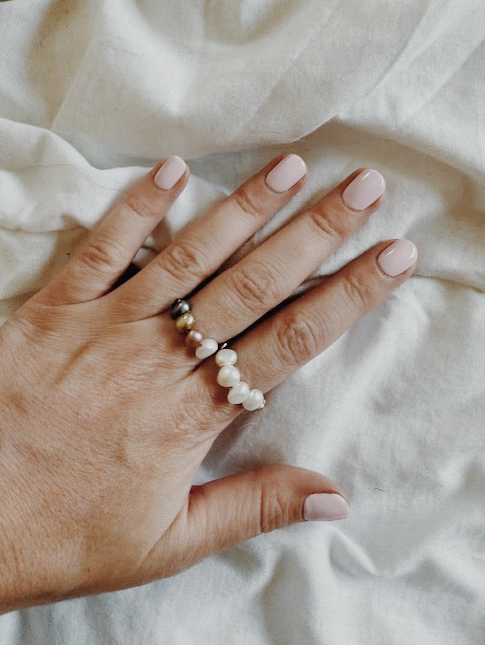 Pearl Wire Ring
