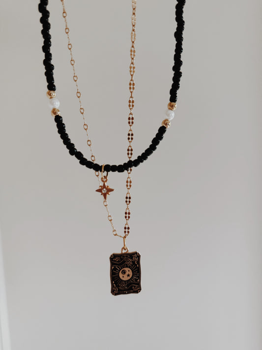 Tarot Charm Layered Necklace