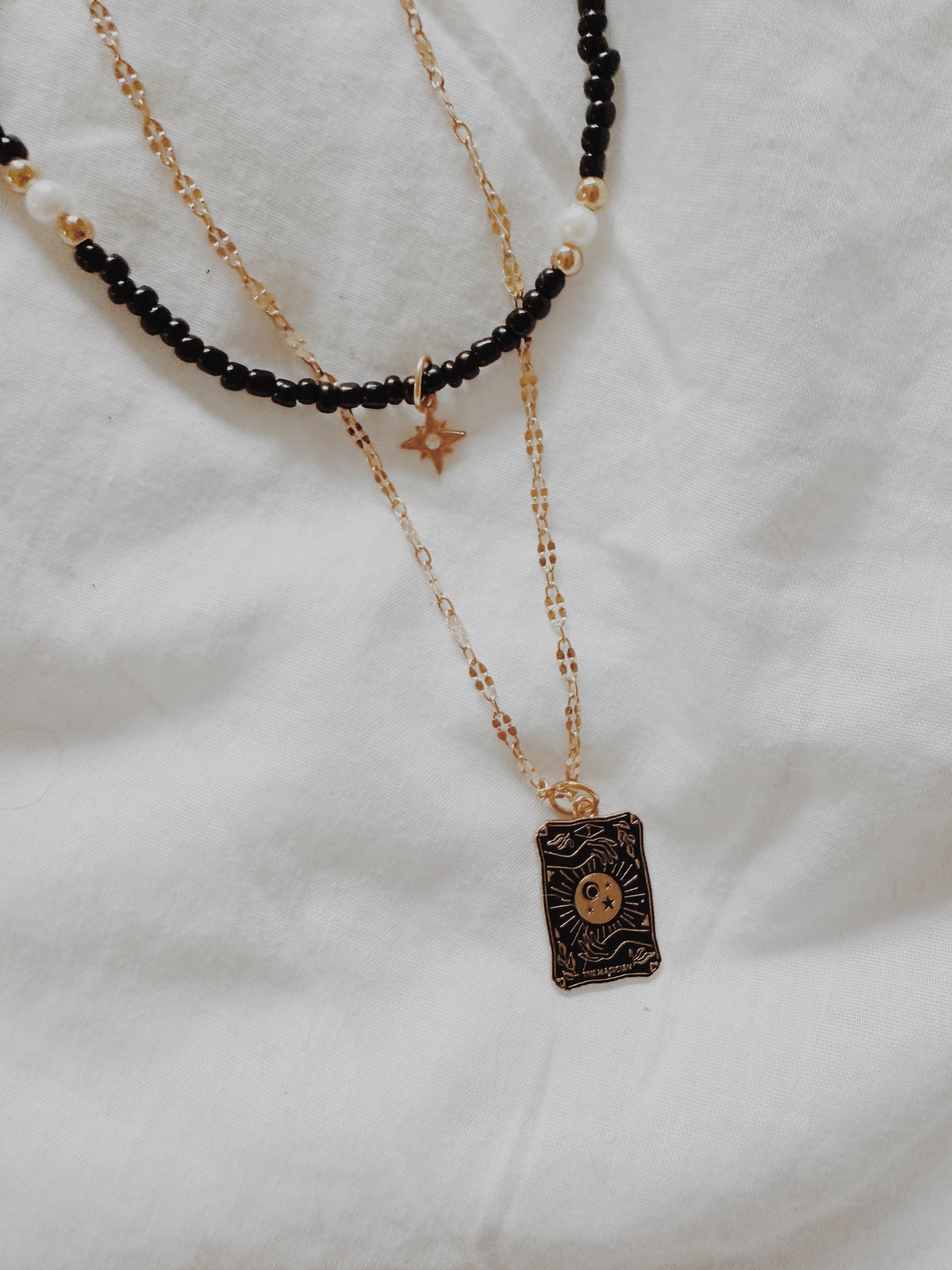 Tarot Charm Layered Necklace