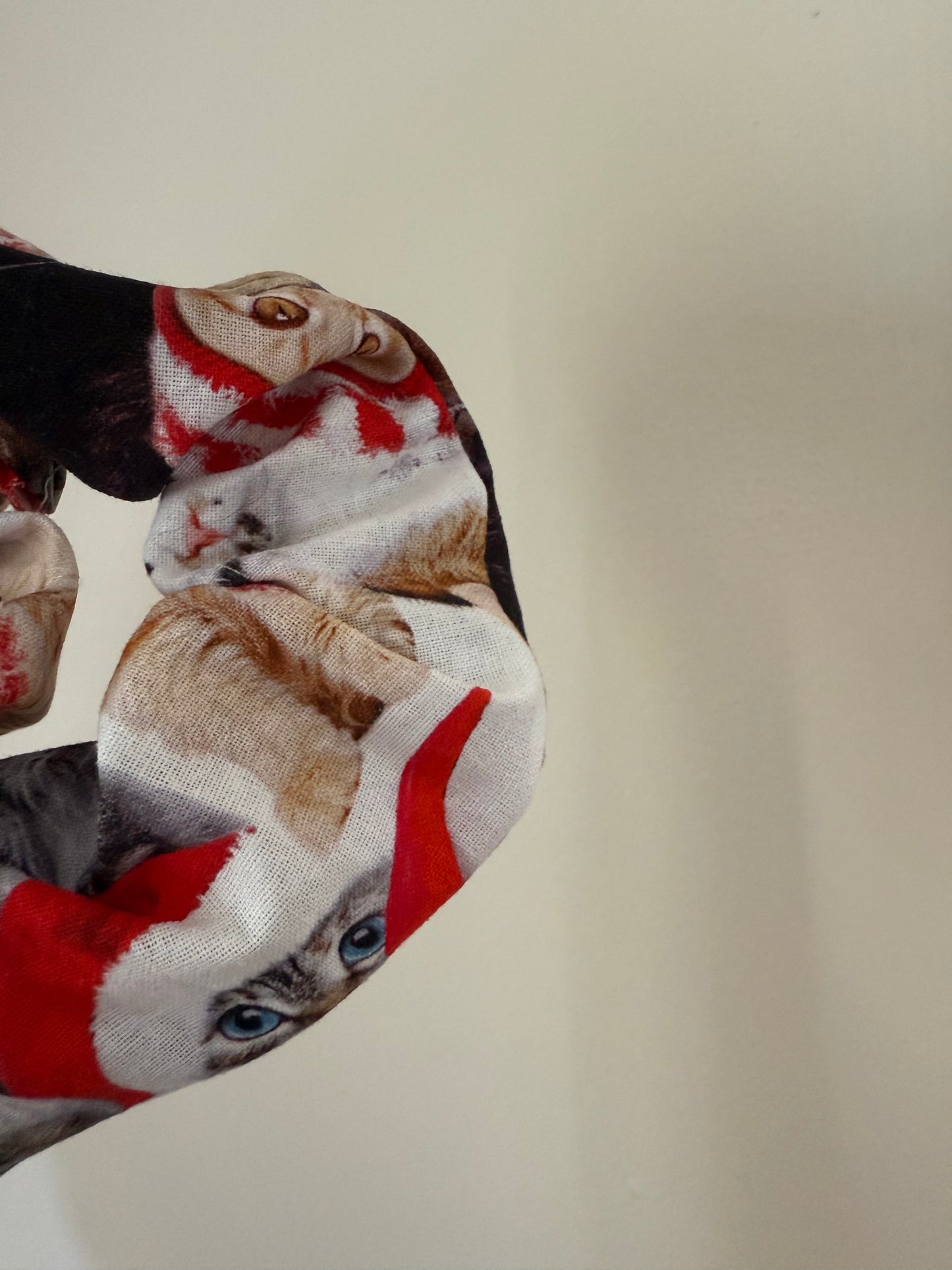 Cat Christmas Scrunchie