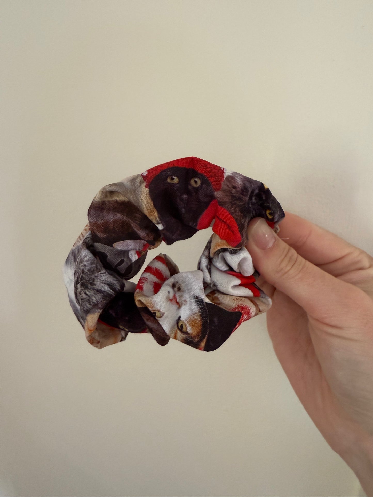 Cat Christmas Scrunchie