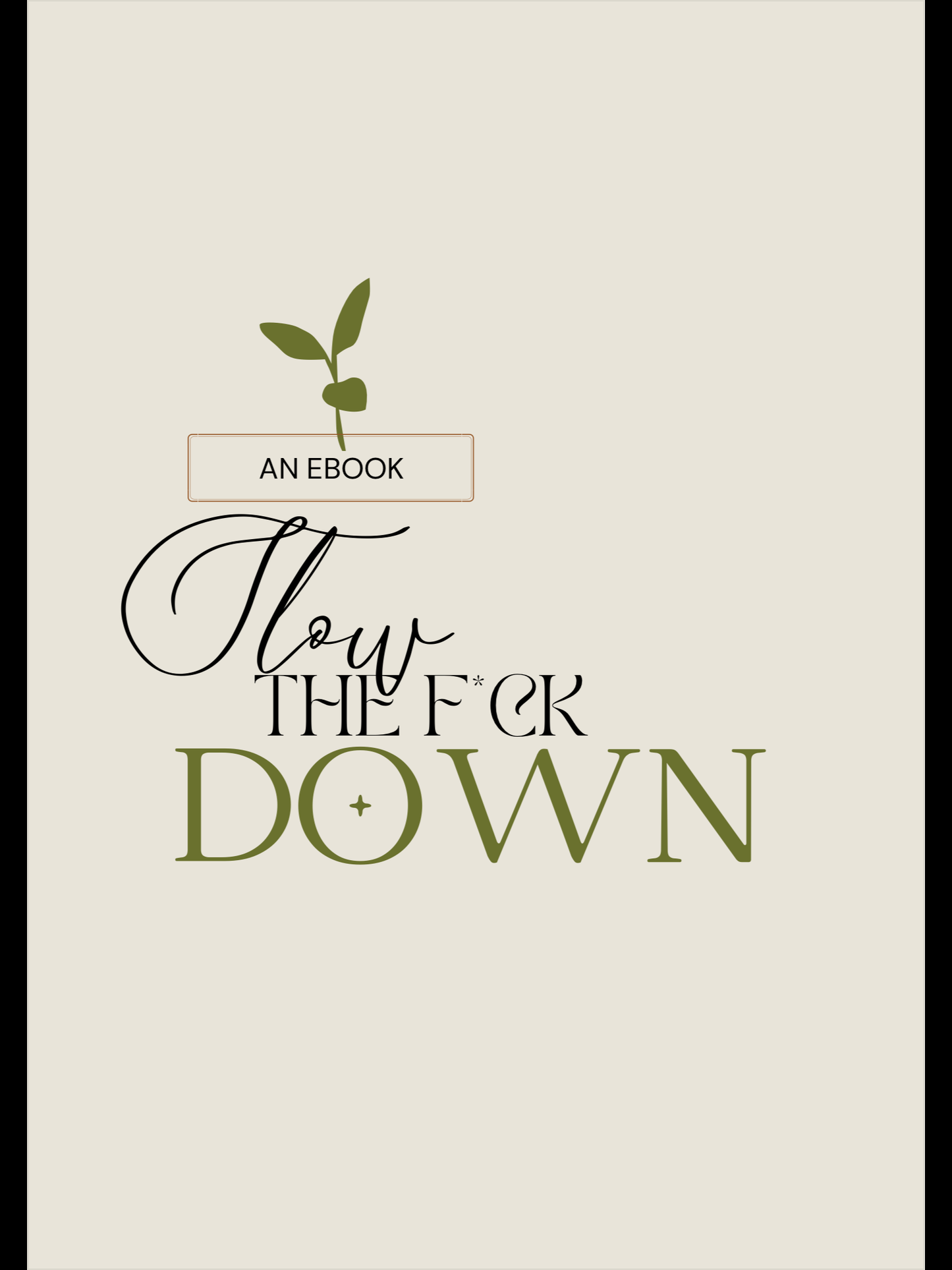 Slow the F Down eBook