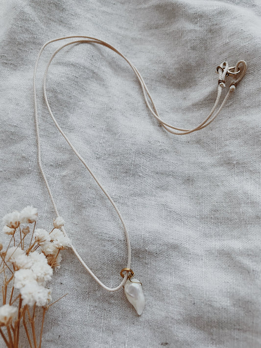 Cecelia Pearl Cord Necklace