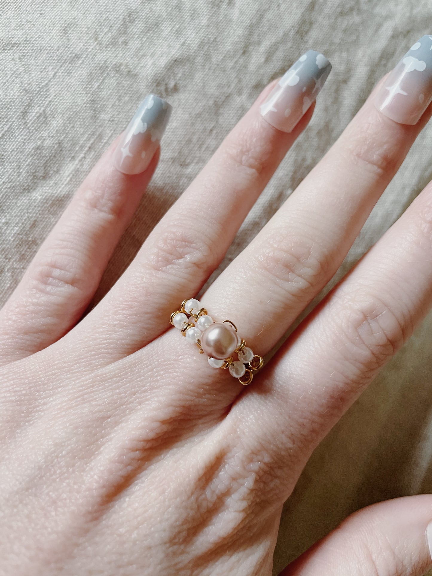 Rose Pearl Ring