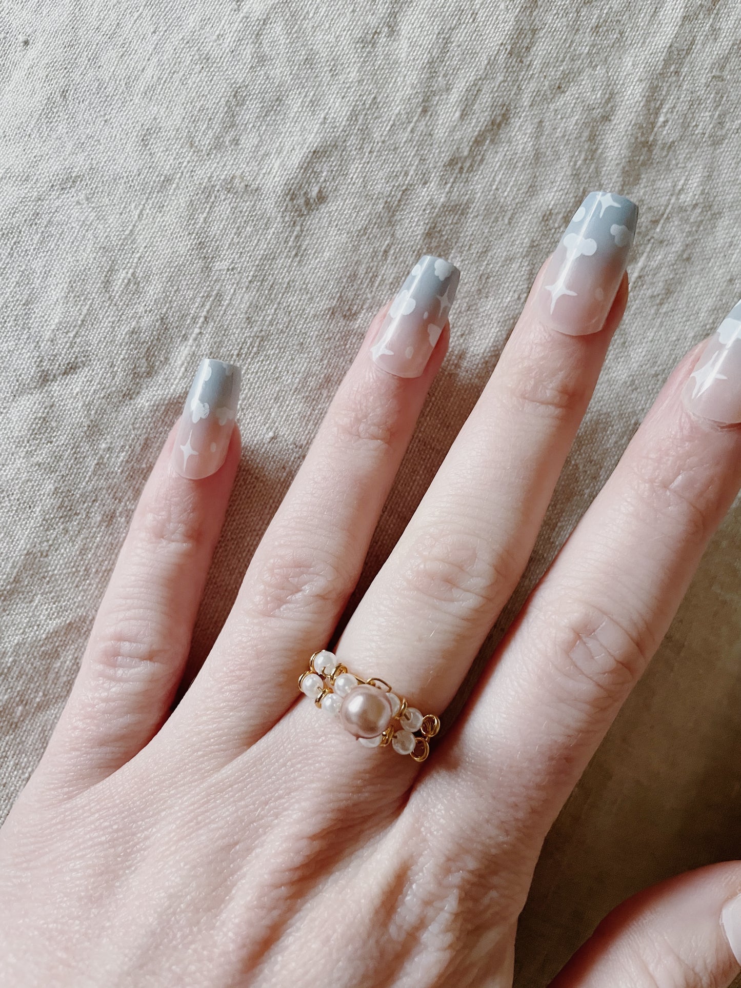 Rose Pearl Ring